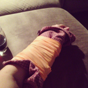 injured arm